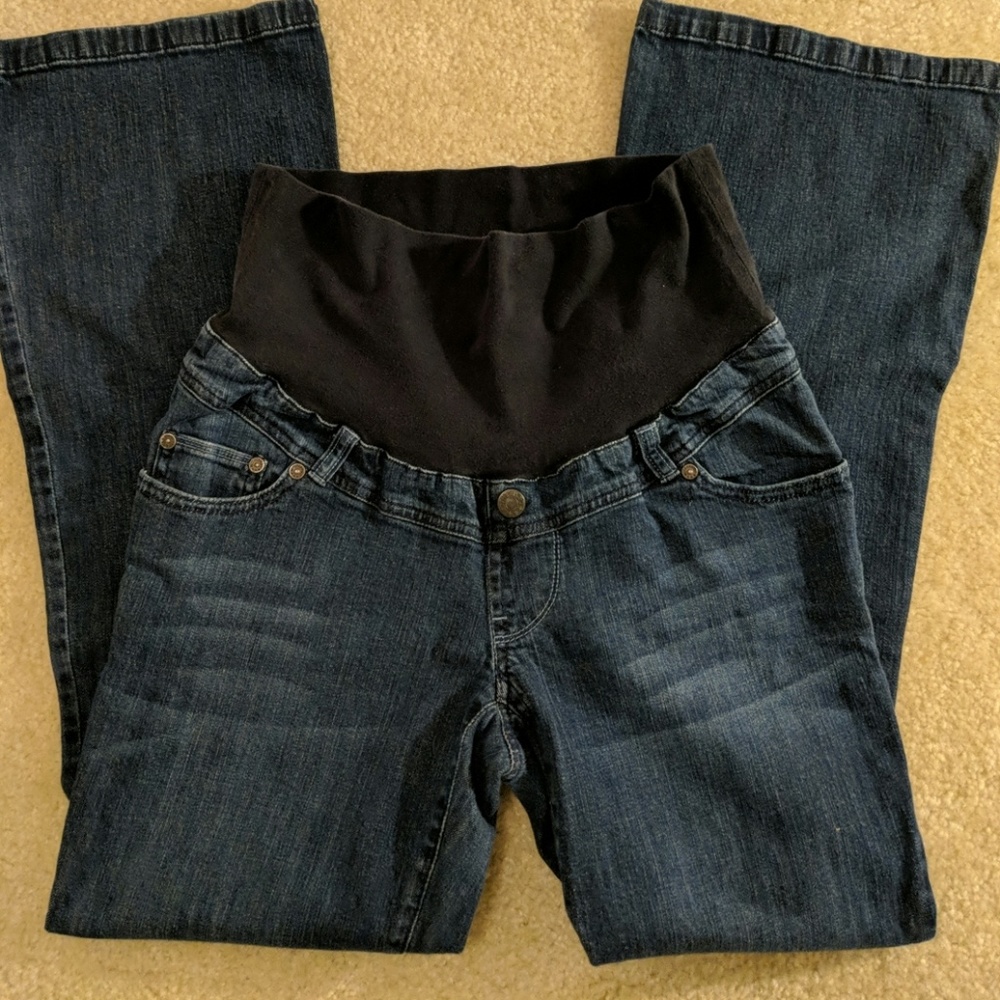 Motherhood Maternity dark wash jeans sz us S